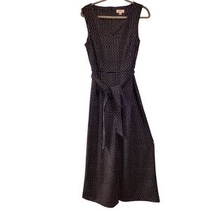 Calvin Klein, Jumpsuit, Belted, Sleeveless, V-Neck, Cropped, Women's sz 10, Blac